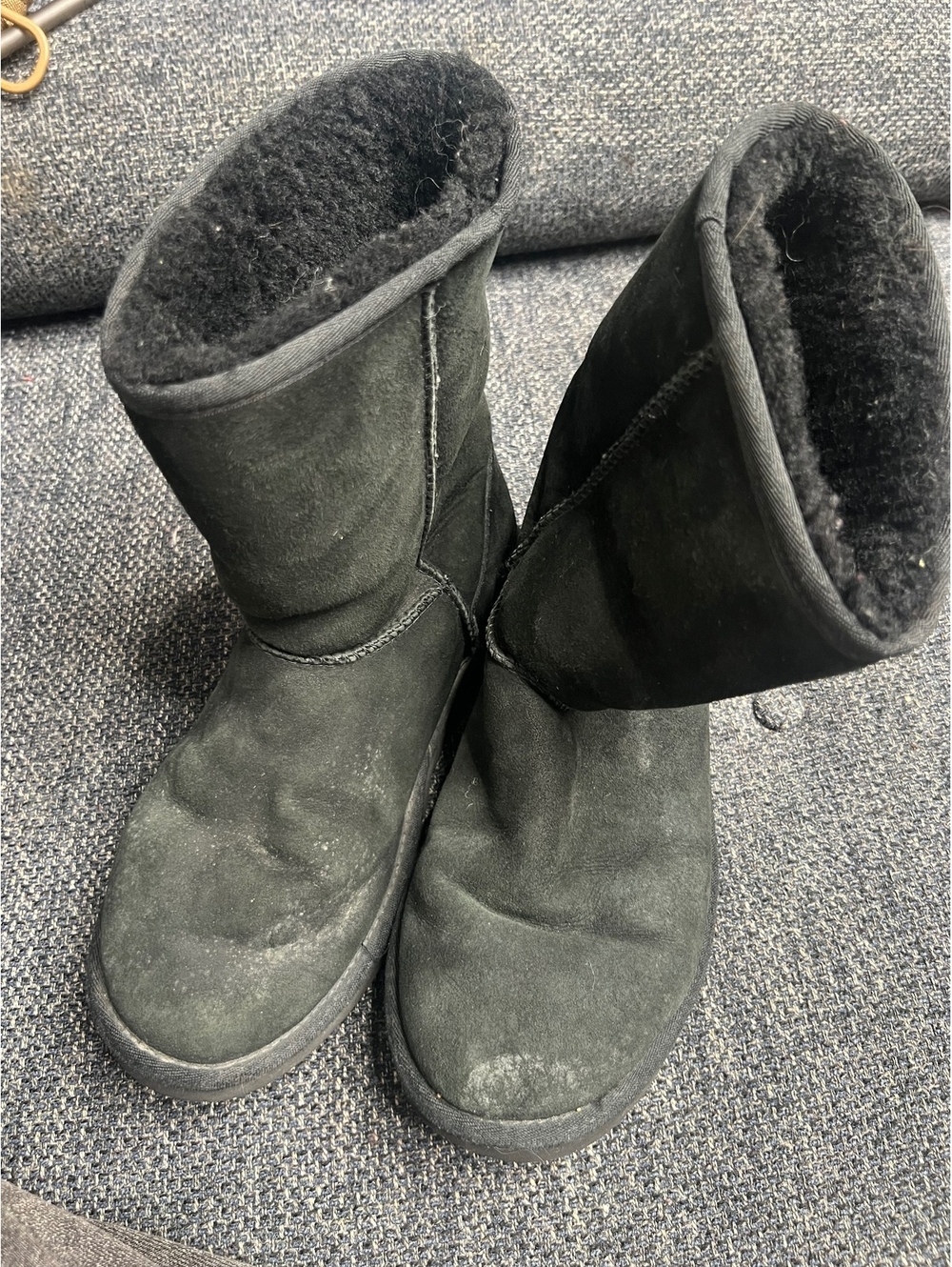 UGG Classic Short Black Sheepskin Boots